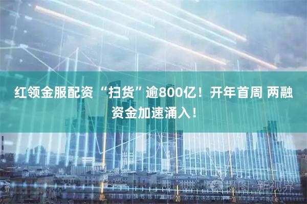 红领金服配资 “扫货”逾800亿！开年首周 两融资金加速涌入！